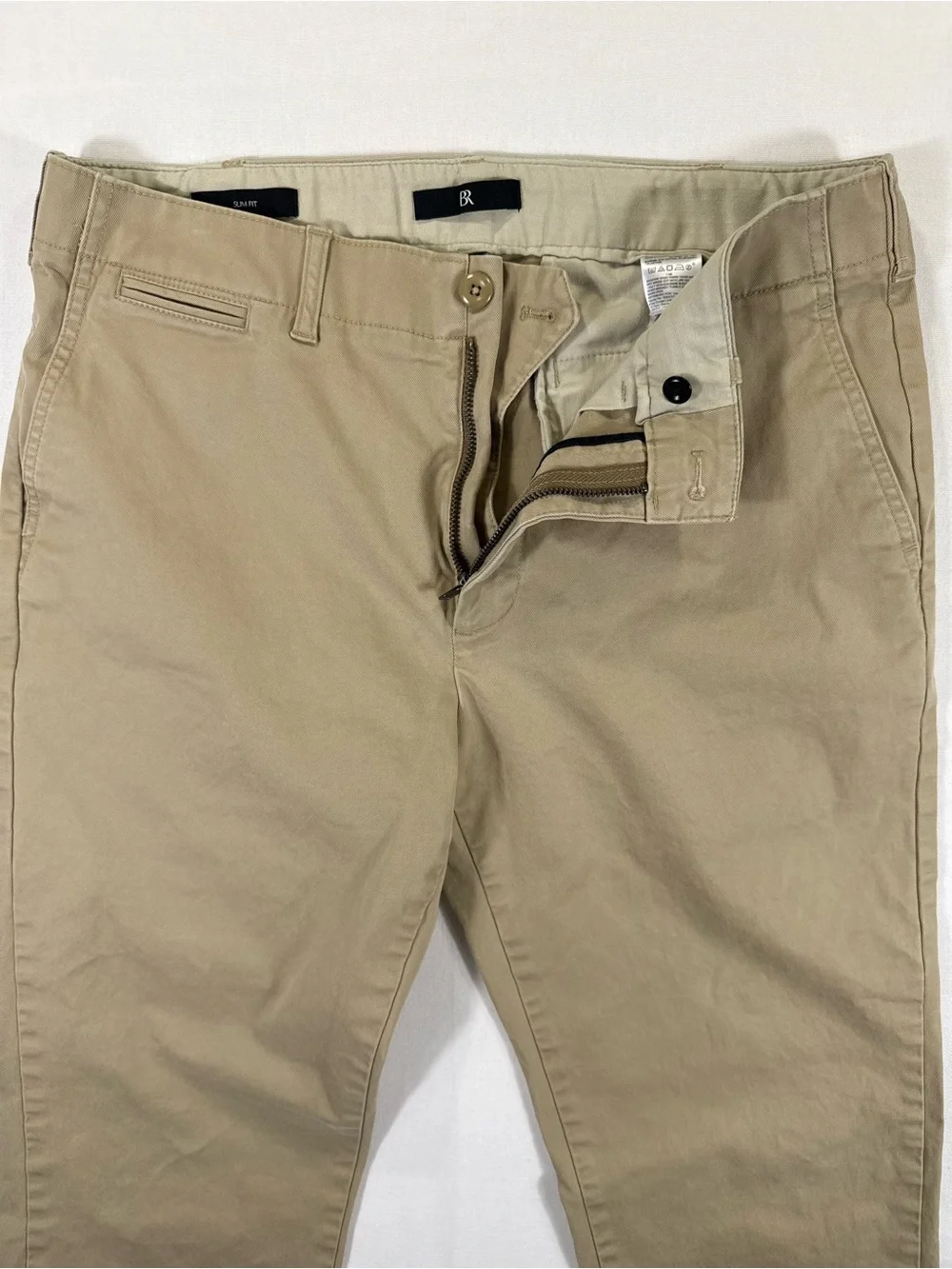 Banana Republic Men's Slim Chinos in Khaki